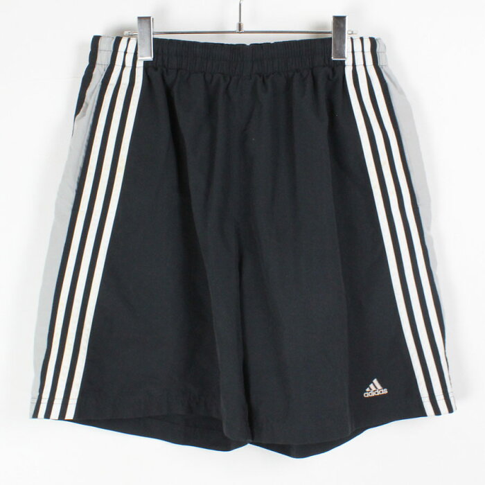 【中古】(KA) ADIDAS (アディダス) 90'S SHORTS 90年代 スイム ショーツ BLACK [SIZE: XL USED]