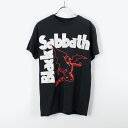 yÁz(KA) NO BLAND(m[uh) 90'S S/S BAND T-SHIRT 90N  ohTVc BLACK/WHITE [SIZE: M USED]