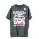 yÁz(KA) NOBRAND (m[uh) 90'S S/S RANGERS T-SHIRT 90N W[Y  TVc BLACK[SIZE:S USED]