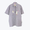 yÁz(KA) BEN DAVIS (xfCrX) 90'S S/S PULLOVER STRIPE SHIRT 90N  vI[o[ XgCv Vc BROWN/WHITE [SIZE: fbhXgbN]