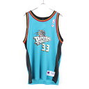 yÁz(KA) CHAMPION(`sI) 90'S PISTONS 33 GRANT HILL PLAYER GAME SHIRT 90N sXgY Og q LIGHT BLUE/MULTI [SIZE:S USED]