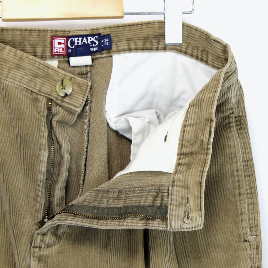 【中古】CHAPS RALPH LAUREN（ラルフローレン チャップス） WIDE CORDUROY PANTS コーデュロイパンツ [SIZE:W34xL32 USED]