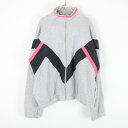 yÁz(KA) PUMA (v[}) ZIP UP SWEAT PARKA WbvAbv XEFbg p[J[ GRAY/BLACK/PINK [SIZE: L USED]