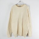 yÁzyz(KA) OLD GUCCI (I[hOb`) MADE IN ITALY KNIT SWEATER C^A jbg Z[^[ WHITE [SIZE: 48 USED]