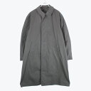 yÁzyz(KA) NO BRAND (m[uh) SINGLE TRENCH COAT VO g` R[g BLACK [SIZE: M USED]