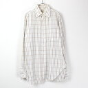 yÁz(KA) BERGDORF GOOD MAN (o[OhtObh}) 80'S L/S CHECK SHIRT  `FbN Vc MULTI [SIZE: M USED]