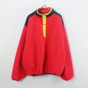 (KA) MARLBORO (マルボロ) 90'S PULLOVER FLEECE JACKET 90年代 プルオーバーフリース ジャケット RED/BLACK 