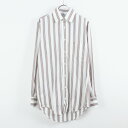 【中古】【送料無料】(KA) BURBERRYS（バーバリーズ) 90'S L/S STRIPE DRESS SHIRT 長袖 ストライプ ドレスシャツ WHITE/MULTI STRIPE [SIZE: 14(1/2)-33 DEAD STOCK]