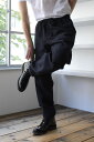 YOU MUST CREATE（ユーマストクリエイト）ALVA SEERSUCKER CORD SKATE TROUSERS クロップドイージーパンツ NAVY 