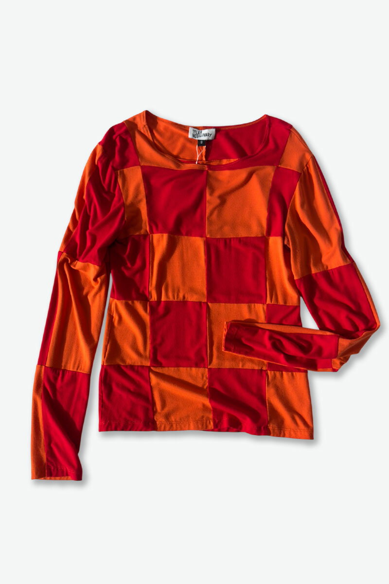 Rakuten - 【中古】【WOMENS】TYLER MCGILLIVARY (タイラー・マクギリヴァリー) L/S BICOLOR BLOCK CHECK T-SHIRT ブロックチェックTシャツ [USED]