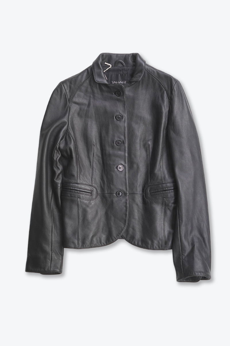 Rakuten - 【中古】TAHARI(タハリ） 90'S GENUINE LEATHER JACKET レザージャケット BLACK [SIZE: M USED]