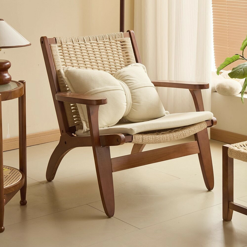 椅子　イス いす　アウトドア用　リビング　ベランダ　高品質　ウッド　レトロ　通気性　木製チェア　リラックス　一人掛け　1人掛け　高品質　インテリア　新居祝い　引っ越し祝い　プレゼント　ギフト　母の日　父の日　オシャレ　おしゃれ 昼休み 休み時間快適gzh2511-027