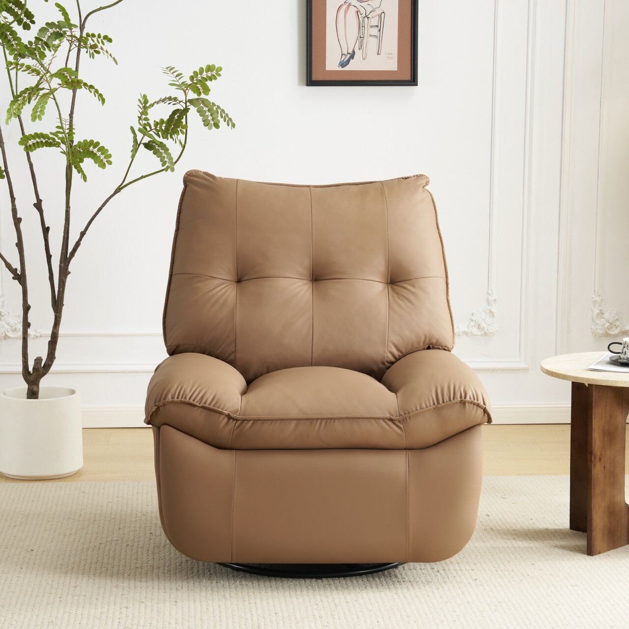 リクライニングソファー 肘掛けなし USB+Type-C充電口付き 147° 調整可能 270° 回転 ゆったり 揺ら揺ら 電動リクライニングソファ オットマン一体型 1人掛け 電動ソファ モーションソファー 耐圧分散 電動ソファー スマホ充電可 リクライニングチェア