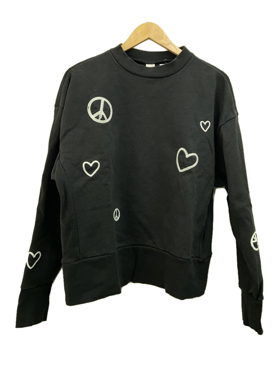 【中古】ChahChah◆スウェット/M/コットン/ブラック/CC-23FW-C03【レディースウェア】