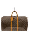 【中古】LOUIS VUITTON◆キーポル55_モノグラム・キャンバス_BRW/PVC/BRW【バッグ】
