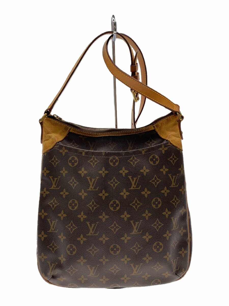 【中古】LOUIS VUITTON◆オデオンMM_モノグラム・キャンバス_BRW/PVC/BRW/総柄【バッグ】