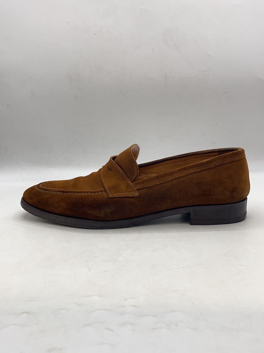 【中古】UNITED ARROWS◆ローファー/UK7.5/BRW/スウェード/UL1001【シューズ】