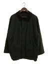 【中古】Woolrich◆ハンティングジャケット/L/--/KHK/無地/衿コーデュロイ/汚れ有【メンズウェア】