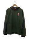 【中古】adidas◆スポーツウェアー/カーキ/ACミラン/ナイロンジャケット/ジャージ/アンセムジャケット///【スポーツ】