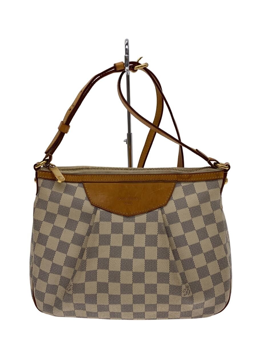 【中古】LOUIS VUITTON◆シラクーサPM_ダミエ・アズール/PVC/WHT/N41113【バッグ】