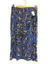 【中古】MARNI◆スカート/40/レーヨン/ブルー/総柄/goma0482a0【レディースウェア】(4)