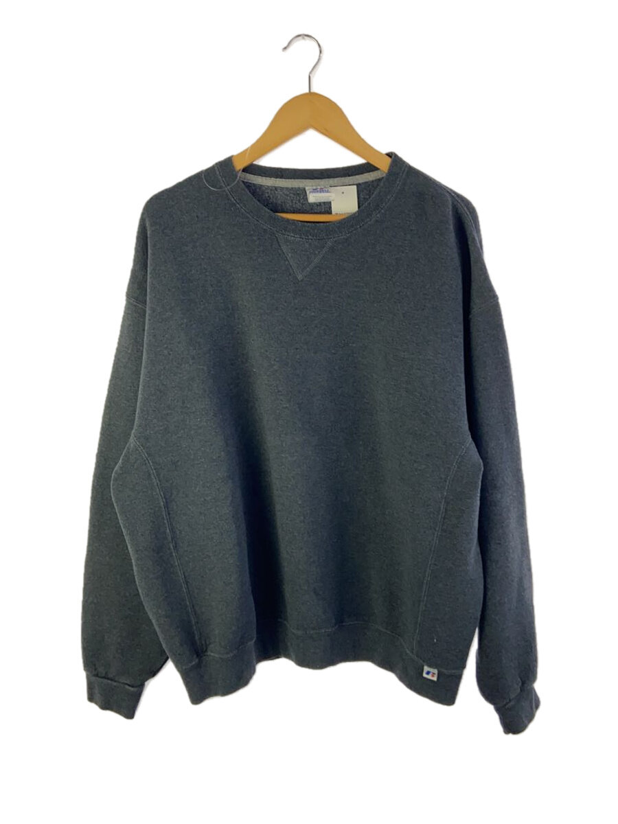 【中古】RUSSELL ATHLETIC◆スウェット/XL/コットン/グレー【メンズウェア】