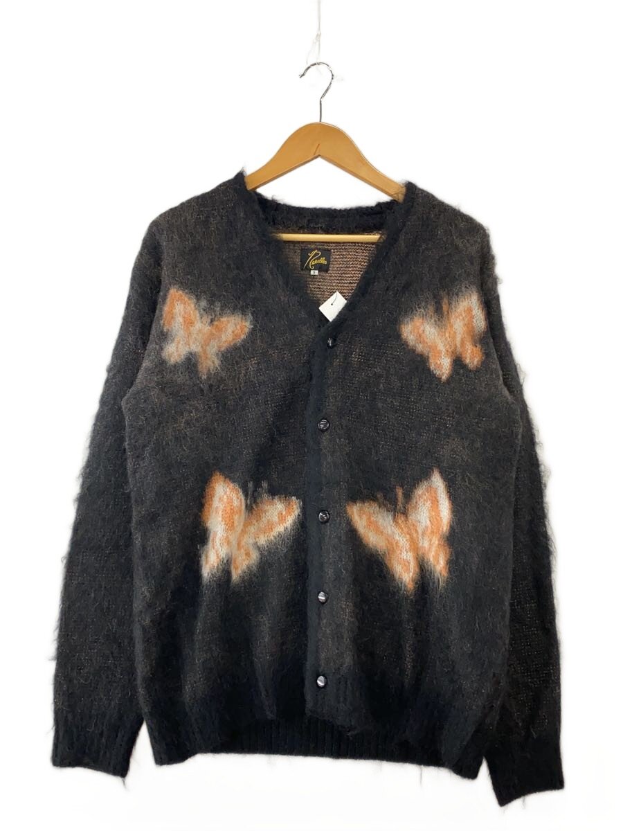 【中古】Needles◆カーディガン(厚手)/S/モヘア/BLK/J0...