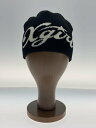 【中古】X-girl◆ニットキャップ/コットン/ブラック/レディース/y2k/リバーシブル【服飾雑貨他】