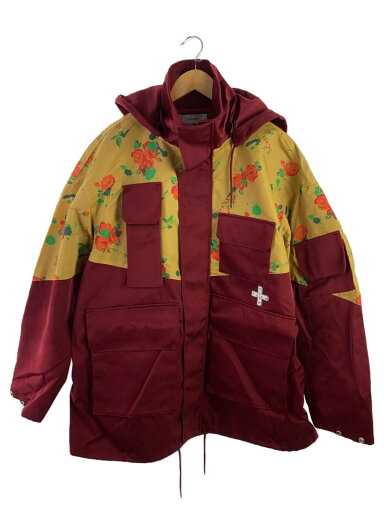 【中古】FACETASM◆FLOWER PRINT HIGH NECK/マウンテンパーカ/4/ナイロン/RED/花柄/MKS-JK-M【メンズウェア】 【中古】FACETASM◆FLOWER PRINT HIGH NECK/マウンテンパーカ/4/ナイロン/RED/花柄/MKS-JK-M【メンズウェア】