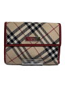 【中古】BURBERRY BLUE LABEL◆3つ折り財布/--/BEG/チェック/レディース【服飾雑貨他】(4)