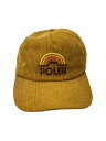 【中古】POLER OUTDOOR STUFF◆キャップ/FREE/ポリエステル/GLD/無地/メンズ【服飾雑貨他】