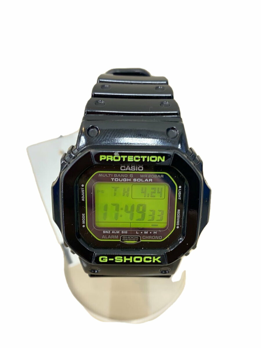 【中古】CASIO◆ソーラー腕時計・G-SHOCK/デジタル/BLK【服飾雑貨他】
