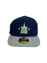 【中古】NEW ERA◆キャップ/7 3/8/コットン/NVY/メンズ【服飾雑貨他】