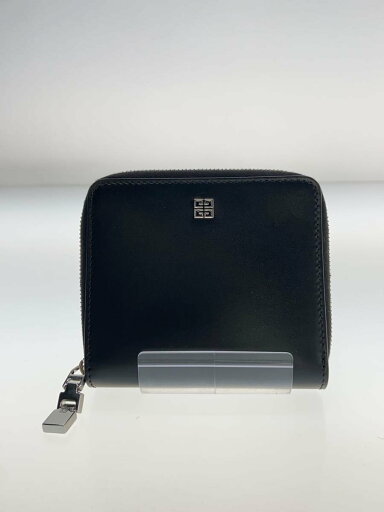 【中古】GIVENCHY◆2つ折り財布/レザー/ブラック/無地/メンズ/4G ZIPPED WALLET【服飾雑貨他】 【中古】GIVENCHY◆2つ折り財布/レザー/ブラック/無地/メンズ/4G ZIPPED WALLET【服飾雑貨他】