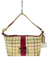 【中古】COACH◆ポーチ/PVC/IVO/チェック/41439//【バッグ】(4)
