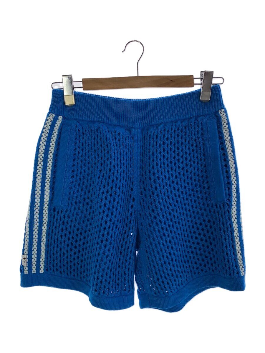 【中古】adidas◆ショートパンツ/S/コットン/ブルー/JF4272【メンズウェア】