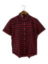 【中古】N.HOOLYWOOD◆半袖シャツ/36/コットン/RED/141-SH15【メンズウェア】(4)