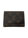 【中古】LOUIS VUITTON◆アンヴェロップ・カルトドゥヴィジット_モノグラム・キャンバス_BRW/--/BRW/総柄/メンズ【服飾雑貨他】(4)