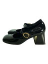 【中古】CHARLES&KEITH◆パンプス/--/BLK/エナメル【シューズ】(4)