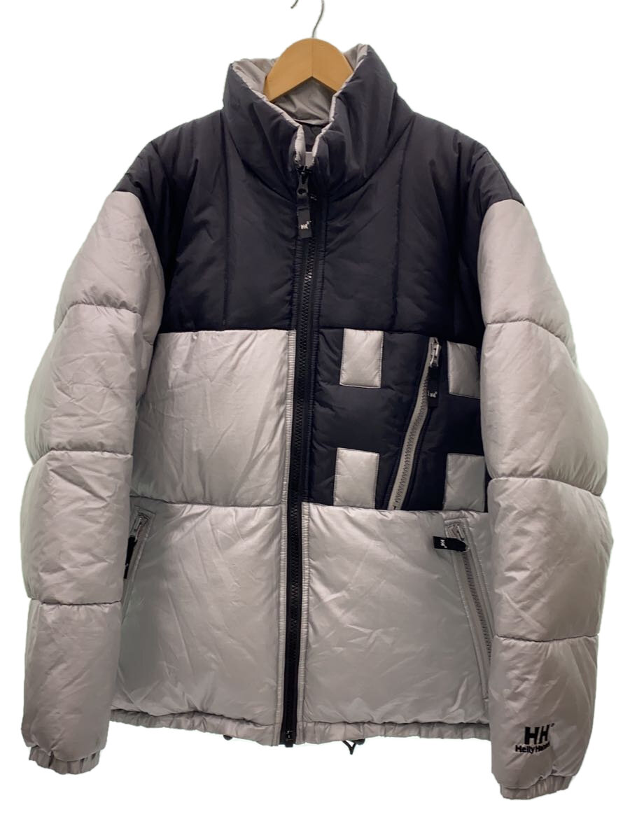【中古】HELLY HANSEN◆ダウンジャケット/M/ナイロン/SLV/無地/ZN19810S【メンズウェア】