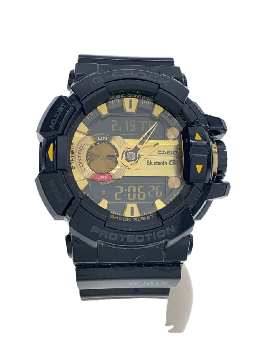 【中古】CASIO◆クォーツ腕時計・G-SHOCK/デジアナ/GLD【服飾雑貨他】