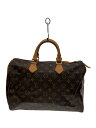 【中古】LOUIS VUITTON◆1)スピーディ30_モノグラム・キャンバス_BRW/PVC/BRW/総柄【バッグ】