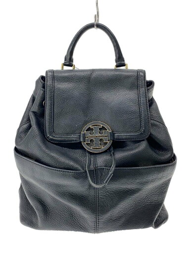 【中古】TORY BURCH◆リュック/レザー/BLK【バッグ】 【中古】TORY BURCH◆リュック/レザー/BLK【バッグ】