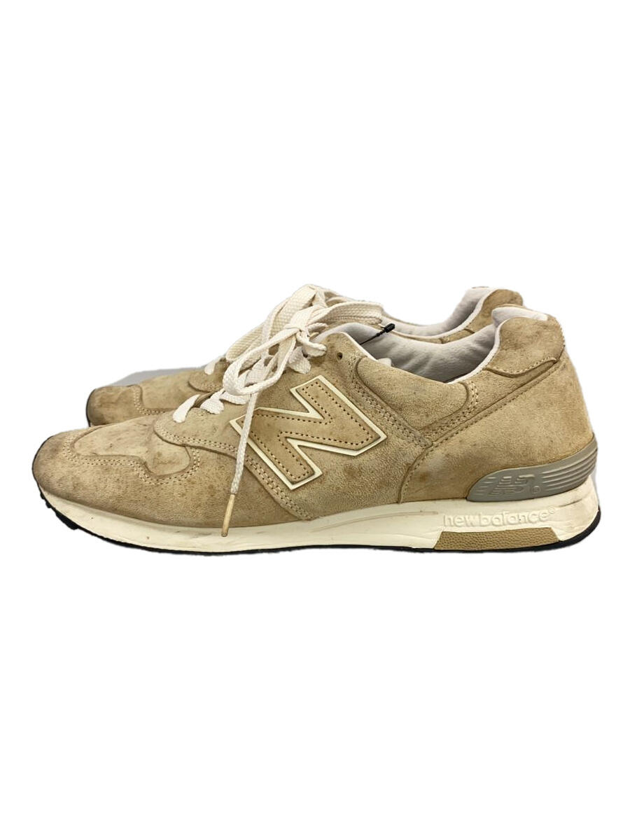 【中古】NEW BALANCE◆ローカットスニーカー/USA製/27cm/BEG/スウェード/M1400BE【シューズ】