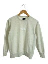 【中古】THE NORTH FACE◆ロゴクルースウェット/L/ポリエステル/CRM/無地//【メンズウェア】