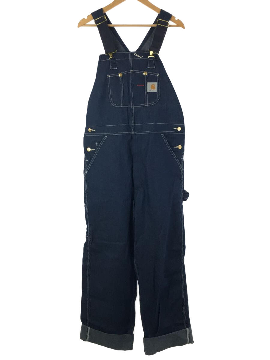 【中古】Carhartt◆オーバーオール/34/デニム/IDG/R08-DNM/DENIM BIB BIB OVERALL【メンズウェア】