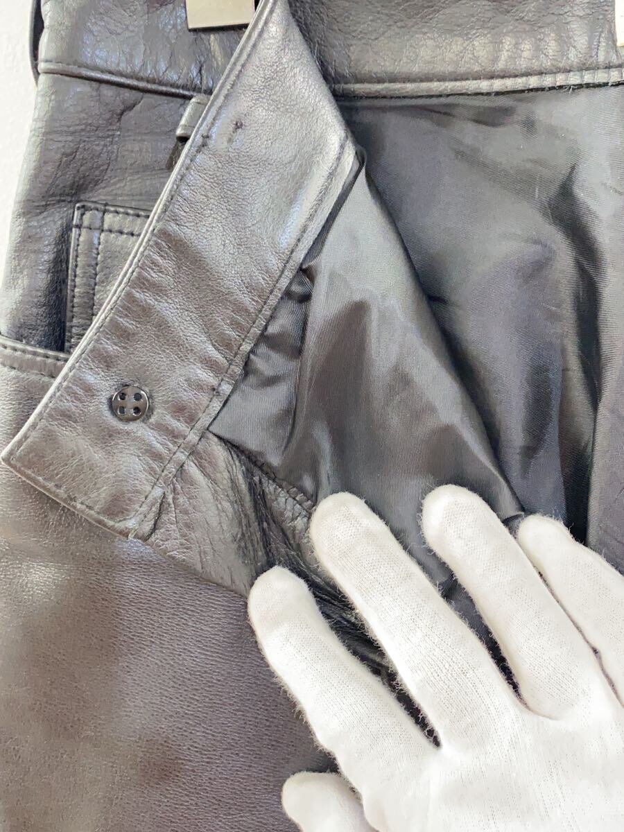 【中古】Paul Smith◆ボトム/30/レザー/BLK【メンズウェア】