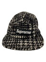 【中古】Supreme◆13AW/Houndstooth camp cap/キャップ/--/BLK/メンズ【服飾雑貨他】(4)