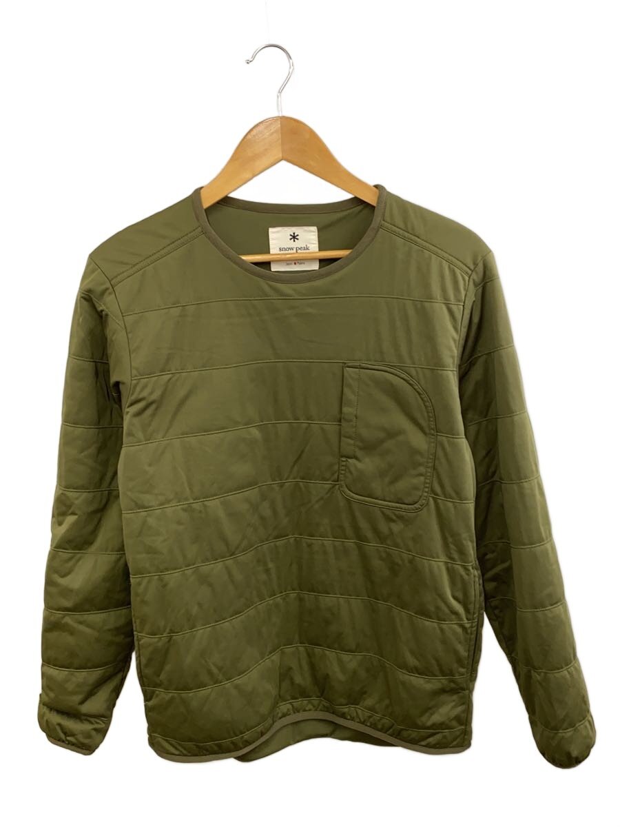 【中古】snow peak◆Flexible Insulated Pullover/トップス/M/ポリエステル/カーキ/SW-19AU009【メンズウェア】