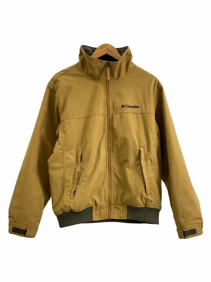 【中古】Columbia◆LOMA VISTA NECK JACKET_ロマ ビスタ スタンド ネック ジャケット/M/コットン/BEG【メンズウェア】